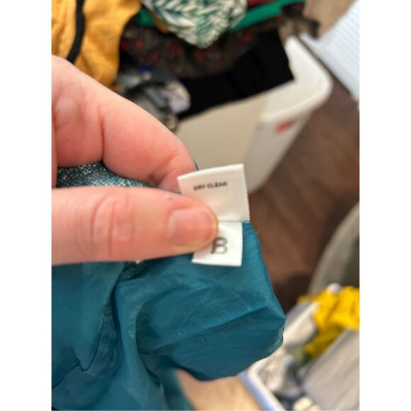 Ann Taylor LOFT Heather Blue A-Line Wool Blend Pencil Skirt, Sz 10 - Picture 7 of 7